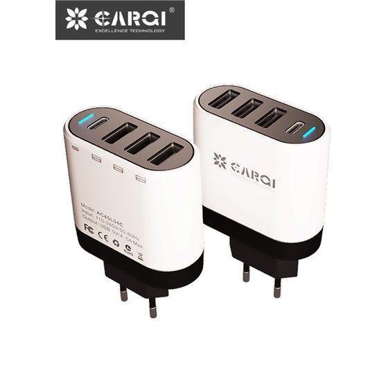 Type-C4口4.5A歐規(guī)旅行充電器AC45L04C-750x750-11