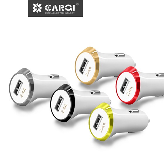 單口USB大電流車載充電器充時(shí)尚