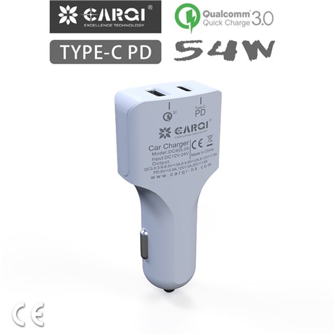 車載充電器 pd快充 QC3.0+TypecDC60L09