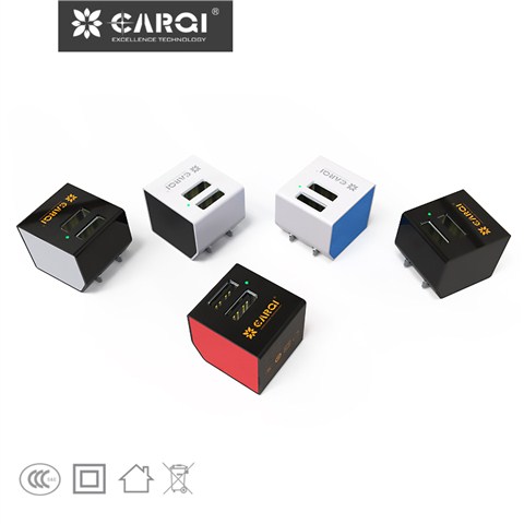 雙口迷你USB手機(jī)充電器AC21D07