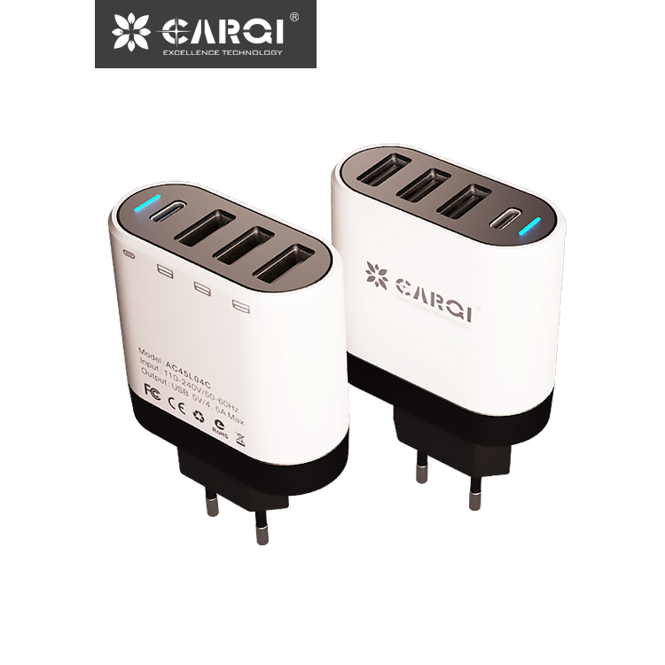 Type-C4口4.5A歐規(guī)旅行充電器AC45L04C-750x750-11