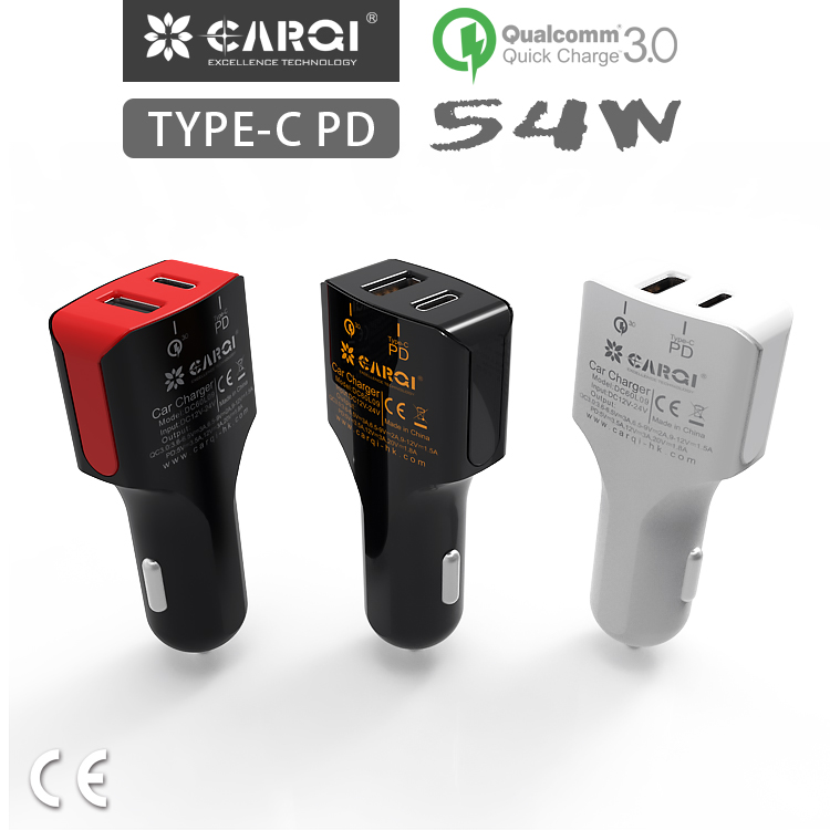 車(chē)載充電器 pd快充 QC3.0+TypecDC60L09